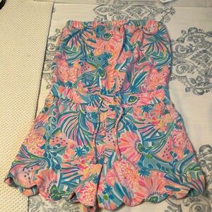 Lily Pulitzer Strapless Romper "M"